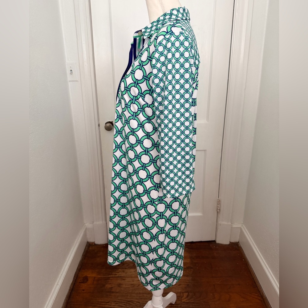 Gretchen Scott everywhere dress is green white women’s M - Picture 2 of 5